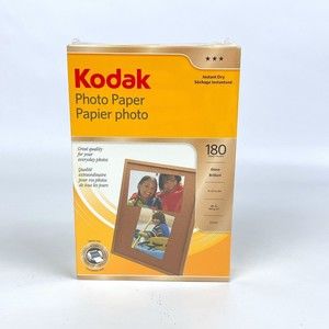 Kodak Photo Paper 180 sheets 4" x 6" Instant Dry Gloss Brilliant New/Sealed